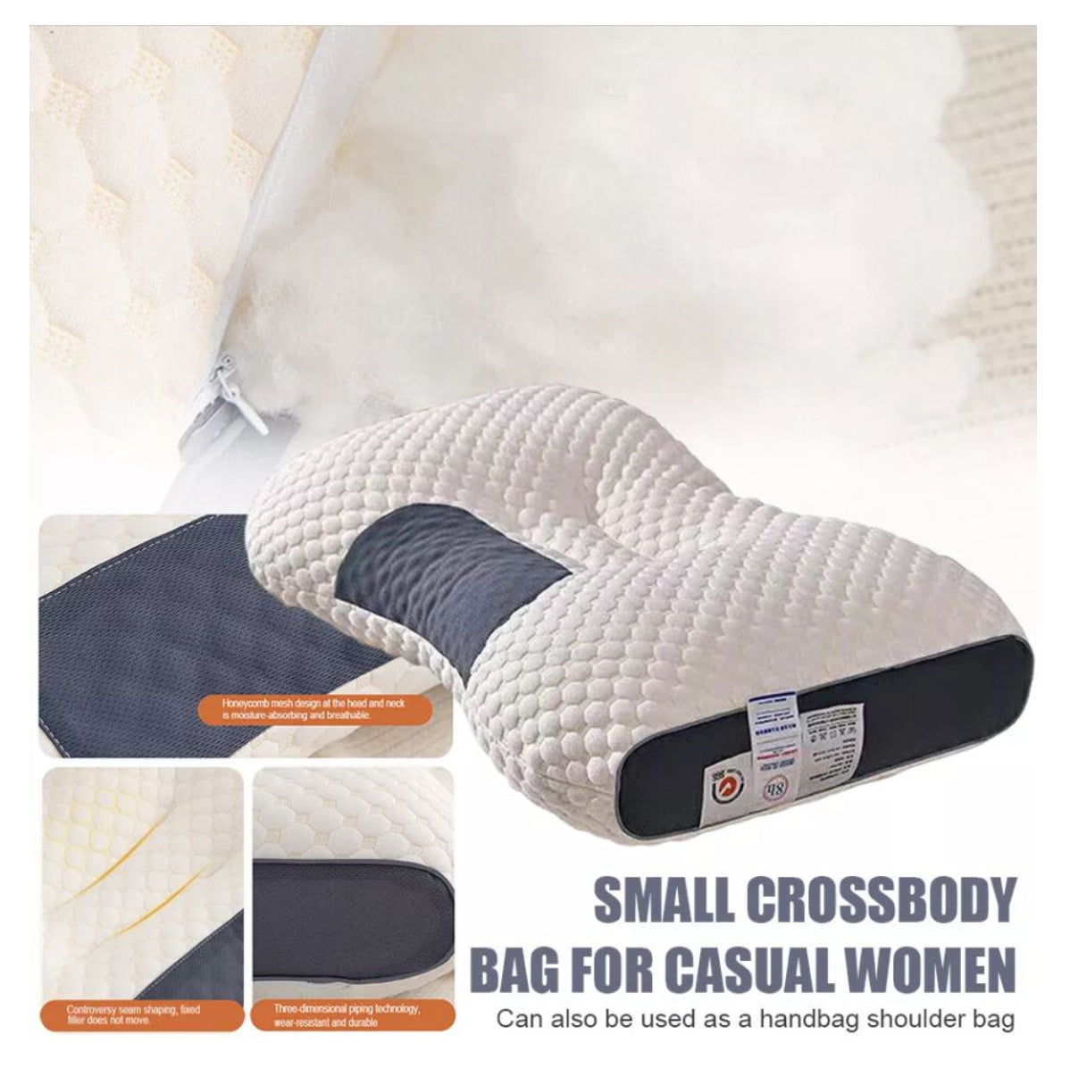 ALMOHADA CERVICAL 74 X 48 CM