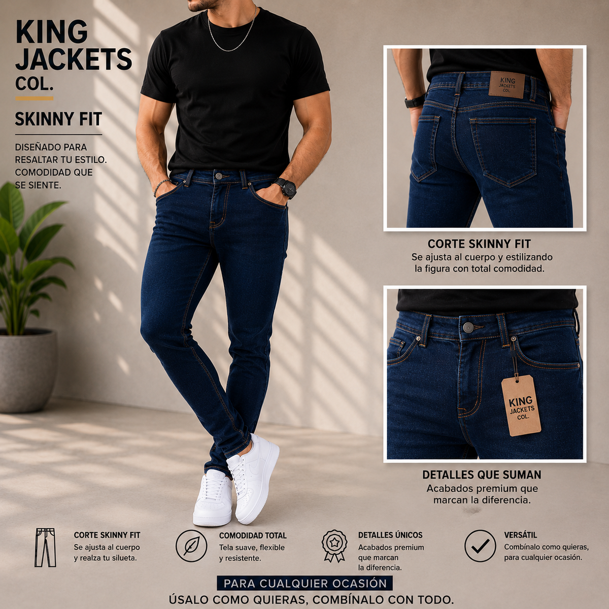 JEAN PARA HOMBRE CLÁSICO REF. 25-903
