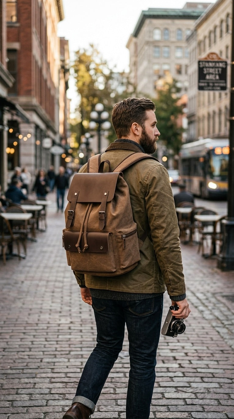 BOLSO LONDON HOMBRE CON ESPACIO PORTATIL