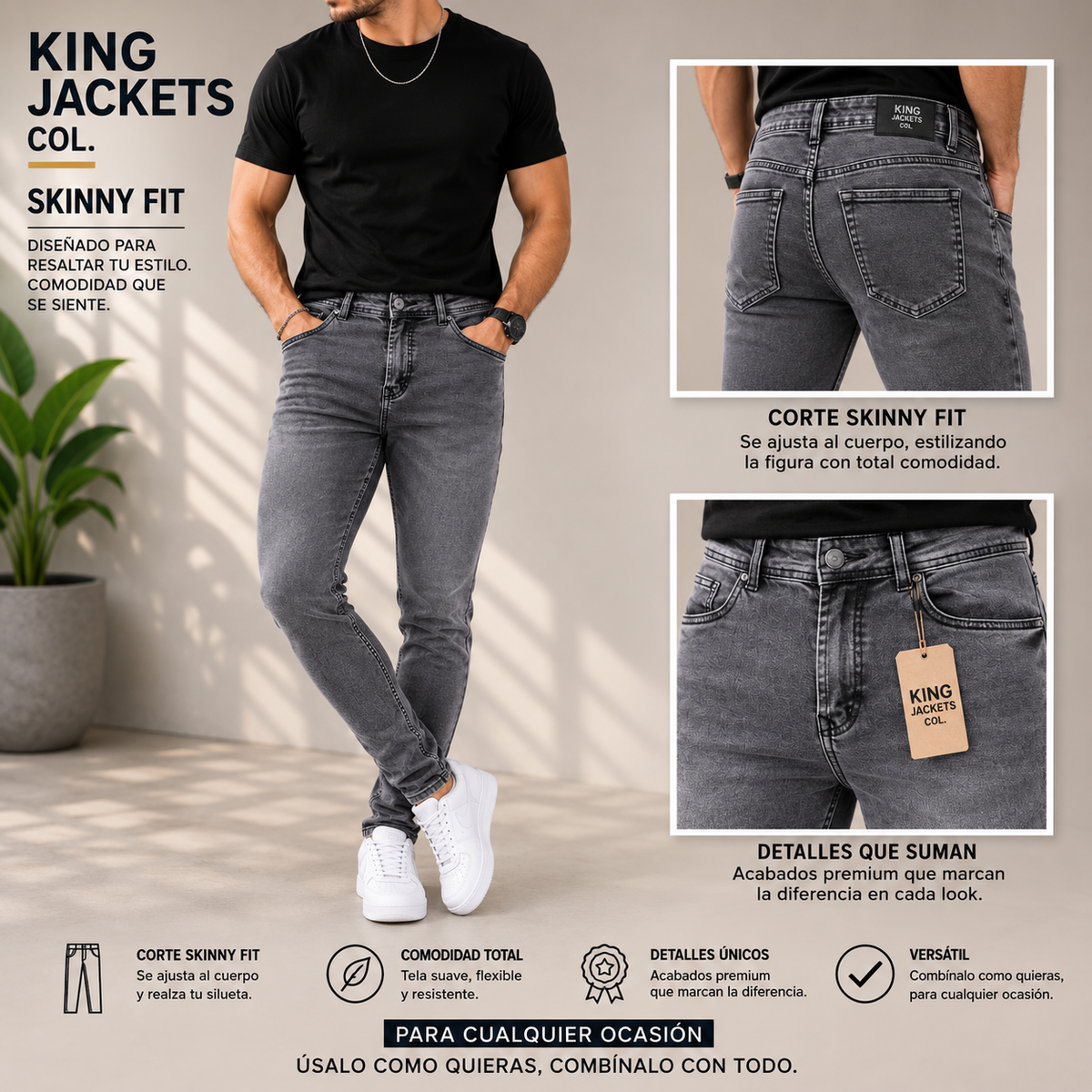 JEAN PARA HOMBRE CLÁSICO REF. 25-903