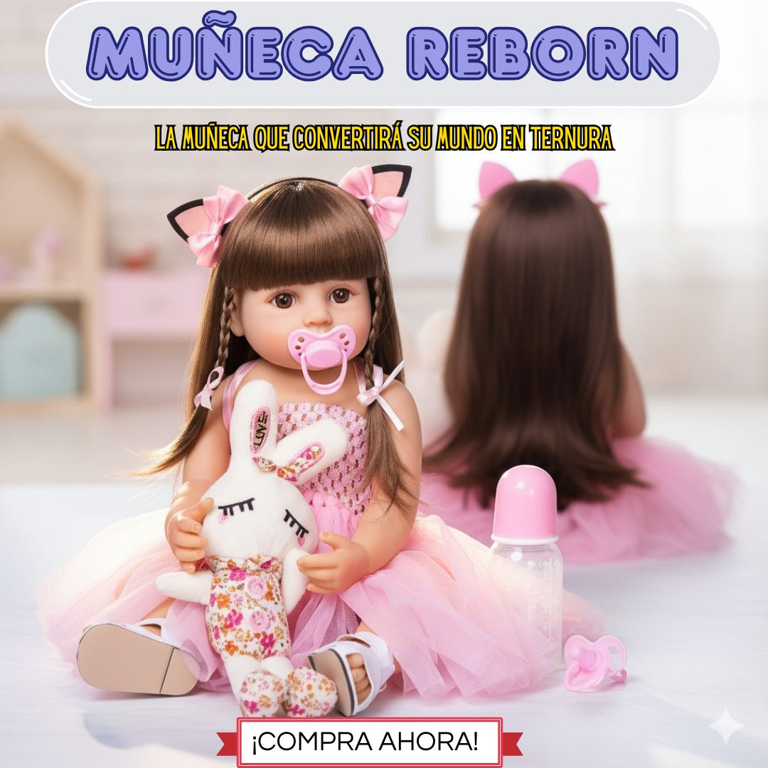 MUÑECA REBORN 100% REALISTA REGALO NIÑAS