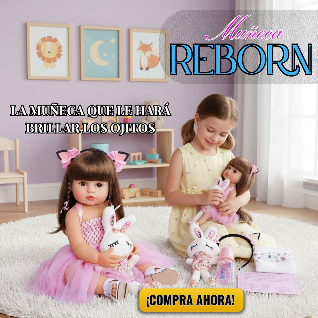 MUÑECA REBORN 100% REALISTA REGALO NIÑAS