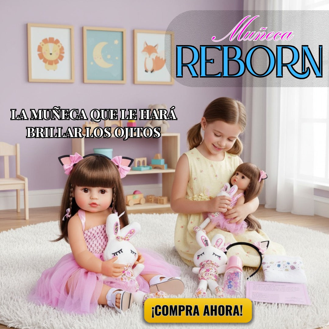 MUÑECA REBORN 100% REALISTA REGALO NIÑAS