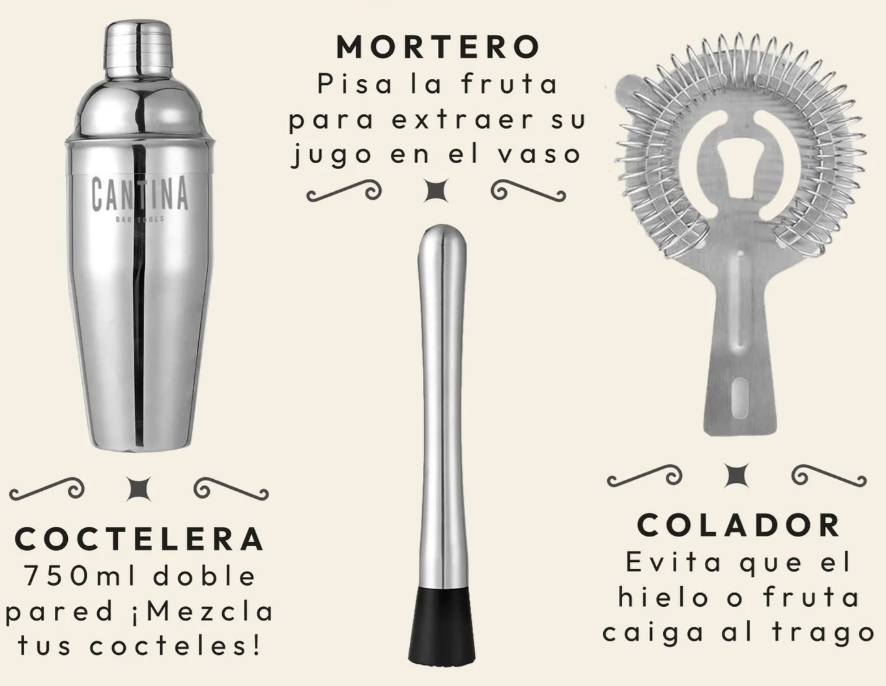 SET DE COCTELERIA PROFESIONAL