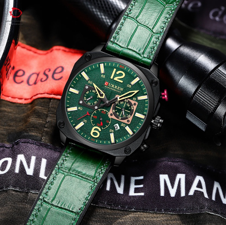 RELOJ CURREN 8398 CUERO HOMBRE